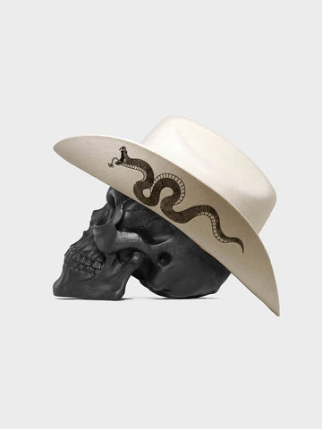 Serpent Cowboy Hat - Off White
