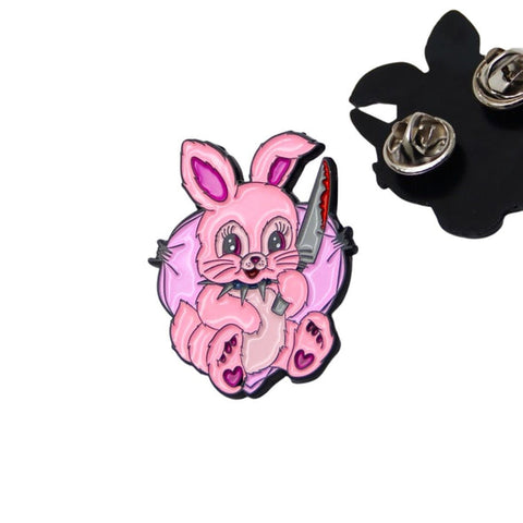 Evil Bunny Enamel Pin