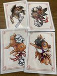 Set of 4 Star Wars Fish Prints