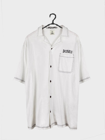 Bones Classic Contrast Stitch Shirt White
