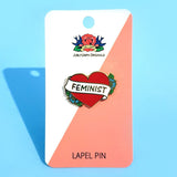 Feminist Heart Lapel Pin
