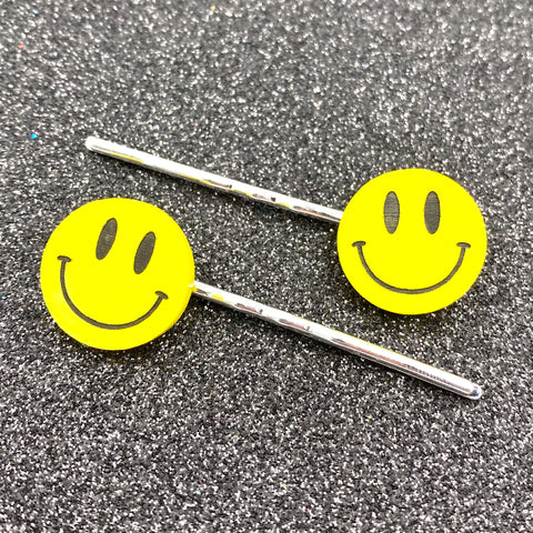 Smiley Hair Pins