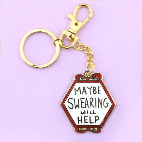 Maybe Swearing Will Help Keychain