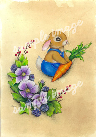 Bunny Boy A4 Art Print