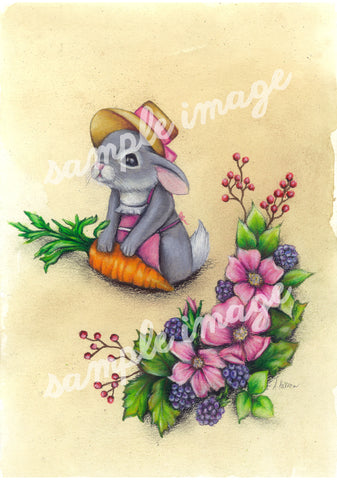 Bunny Girl A4 Art Print