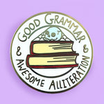 Good Grammar & Awesome Alliteration Lapel Pin