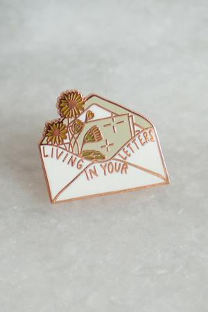 Living in your Letters Lapel Pin